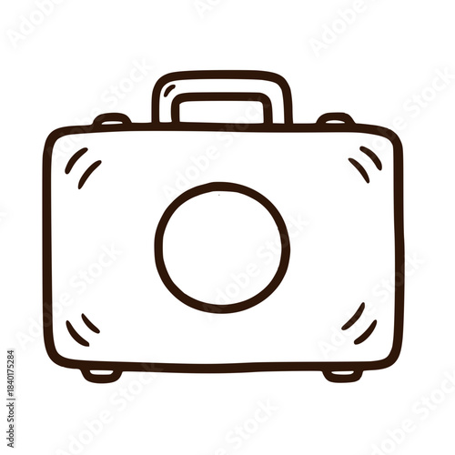 Medical first aid emergency supply kit icon