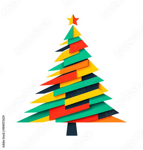 abstract colorful christmas...