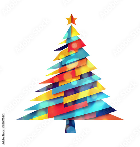 abstract colorful christmas...