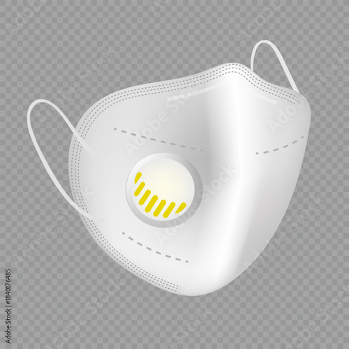 Protective Medical Mask N95 vector illustration