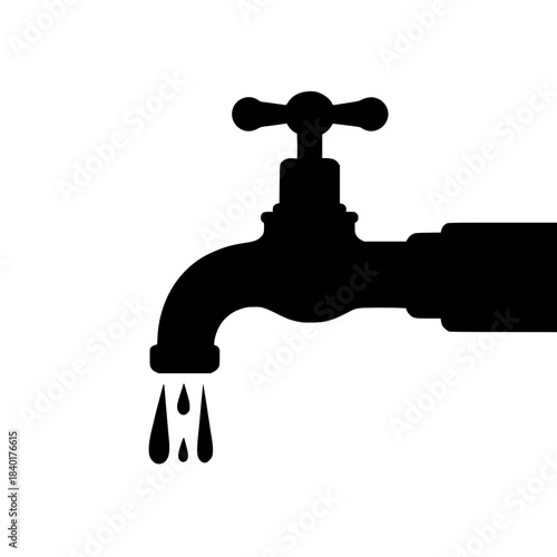 faucet with water drop