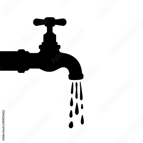 faucet with water drop
