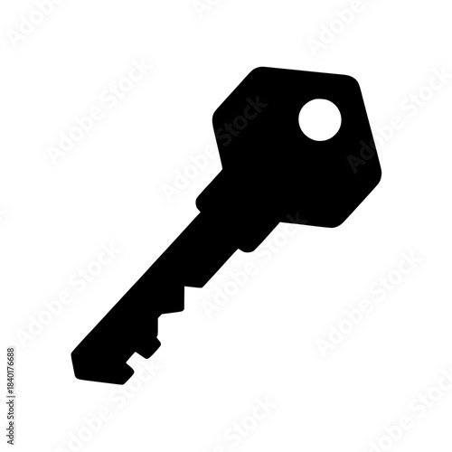 key isolated on white background