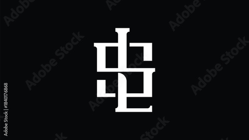 Vector SL letter initial monogram logo design. Luxury and fashion logo
