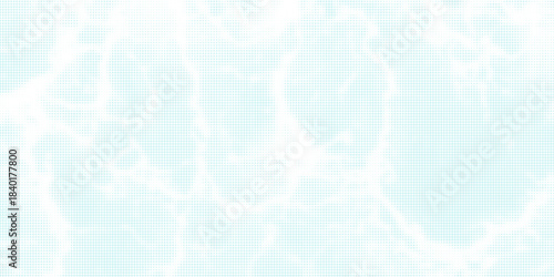 Blue and white water ripples light surface overlay background. 3d clear ocean surface pattern with reflection effect backdrop. Marble desaturated texture.