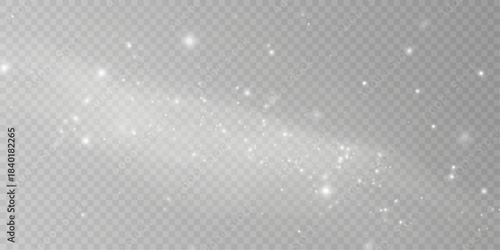 Fototapeta premium Icy Storm Wind and Snow Splash Illustration PNG.