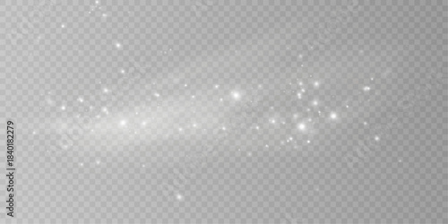 Icy Storm Wind and Snow Splash Illustration PNG.