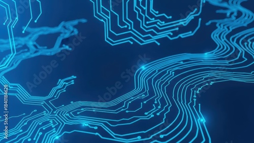 Digital Circuitry: A mesmerizing dance of light and technology unfolds across the surface, showcasing the intricate pathways of a digital circuit board.