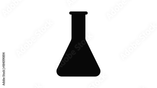 A striking black flask design simple and elegant in a bold silhouette