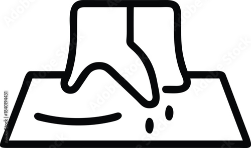 Floor Protection Safety Icon