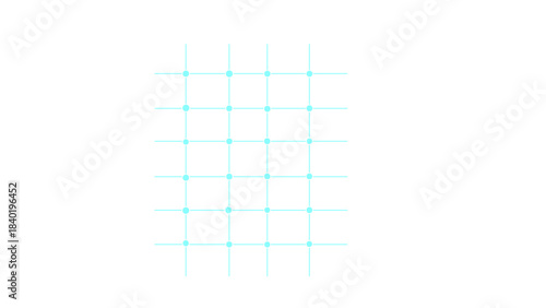 High tech technology geometric Technology background with crossed lines and dots