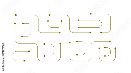  Creative idea of modern design  Abstract geometric Circuit connect lines and dots