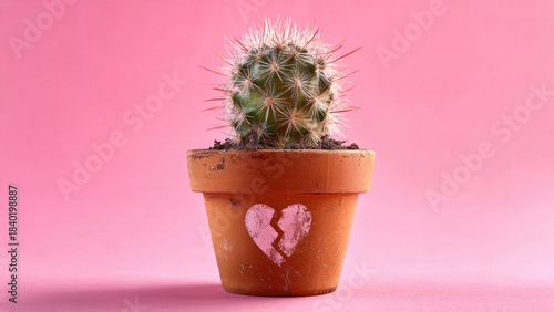 Cactus with Broken Heart