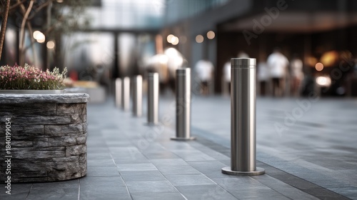City bollard arrangement