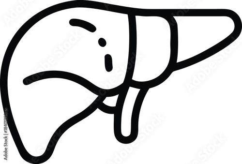 Liver Cancer Organ Awareness Icon