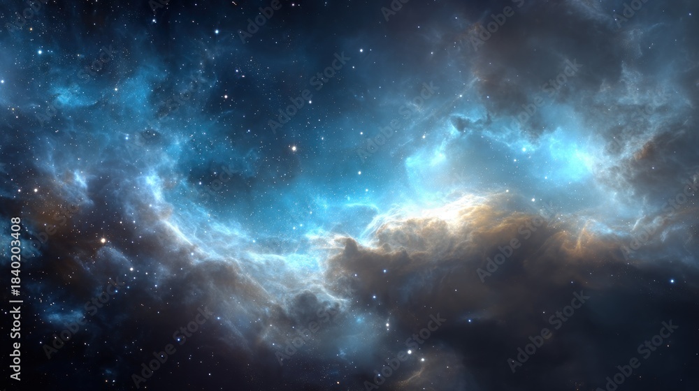 Fototapeta premium Nebula space galaxy