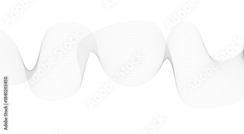 Abstract black wavy lines background with copy space. Colorful layers strokes waves line design vector curved texture wallpaper.