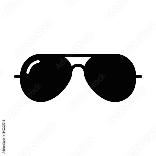aviator sunglasses glyph icon