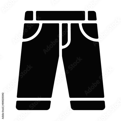 pants icon symbolizing clothing, fashion, and everyday lifestyle
