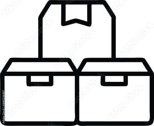 Packing Boxes Moving Icon