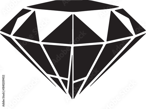  Vector silhouette diamond graphic gem design element illustration