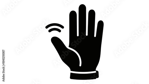 Smart glove with gesture tracking and sensor-based hand control, representing modern wearable technology and digital int