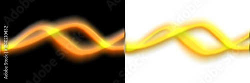 Fluid Simulation Comparison – Twisting Waveforms in High-Contrast Render Styles