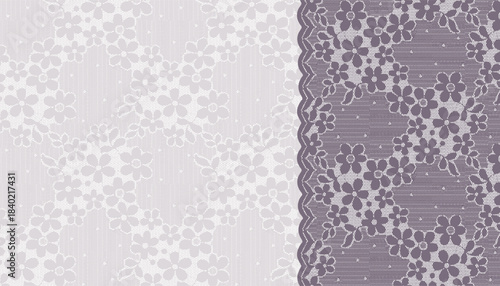 Two types of lace pattern backgrounds that can be used as decorative underlays
