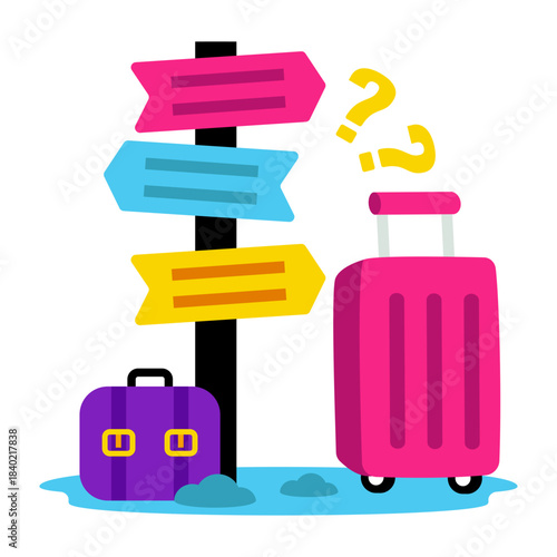 Modern design icon of choose direction  