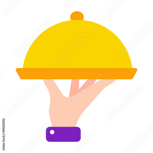 Trendy design icon of food service 