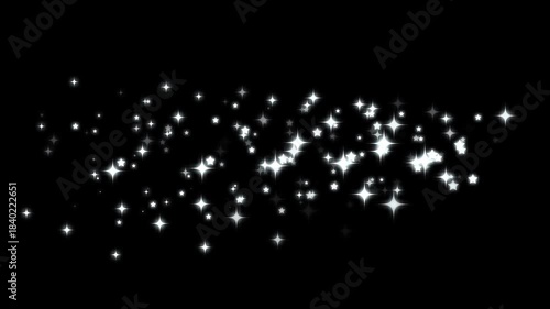 Wallpaper Mural Glitter sparkle shine stars burst animation, Star twinkling, white twinkling particles animation, particle magic tail sparkling glitter star dust trail loop animation on black screen background. 4k Torontodigital.ca