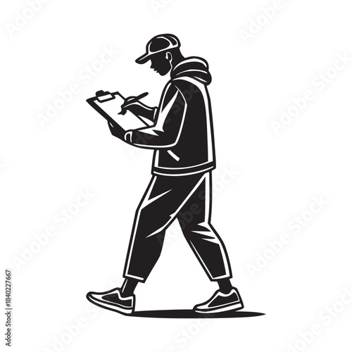 vector illustration of a golfer