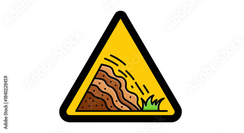 Warning Sign for Risk of Landslide: An Important Cautionary Alert To Heed