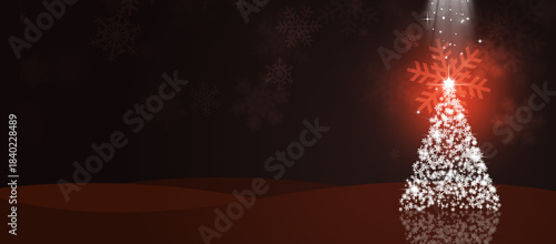 Christmas Eve Snow Tree