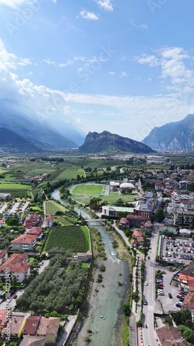 aerial view of riva del garda