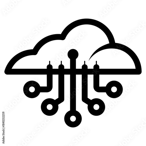 internet cloud server icon