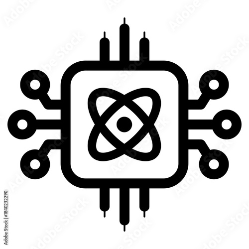 quantum computer icon