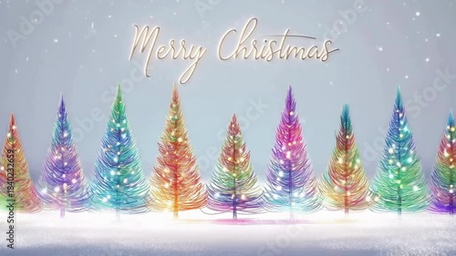 magical vibe merry christmas animation