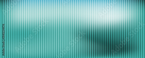 Modern abstract background with vertical lines, soft gradient in aquamarine tones. Smooth and flowing aesthetic, fractal glass