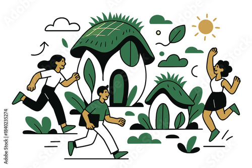 Organic Futuristic Homes. Living architecture. Futuristic homes grown from organic materials — walls shaped