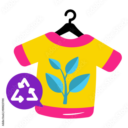 An icon design of eco shirt