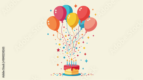 birthday cake with candles