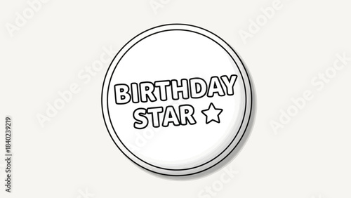 Birthday Star Graphic Design - A Celebration of Special Occasions and Achievements