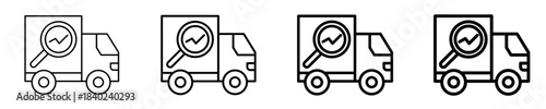 Supply Chain Analytics  Icon Set Different Style Collection