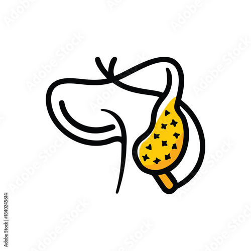 Gallbladder Cancer Awareness Icon