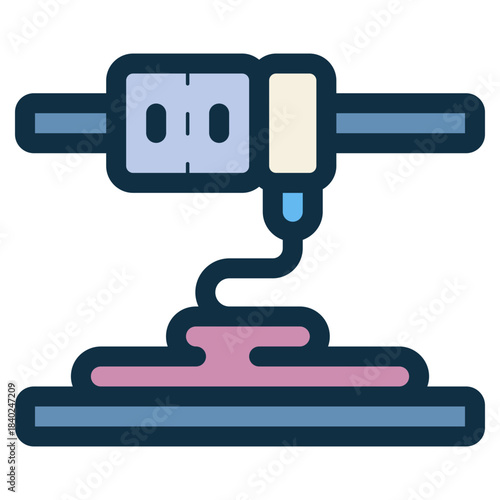 3d printing machine icon