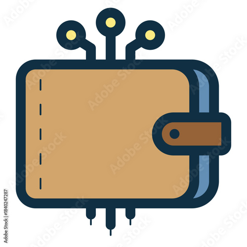 digital wallet technology icon