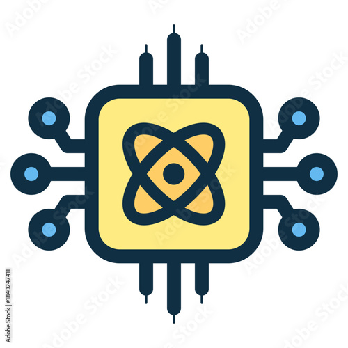 quantum computer icon