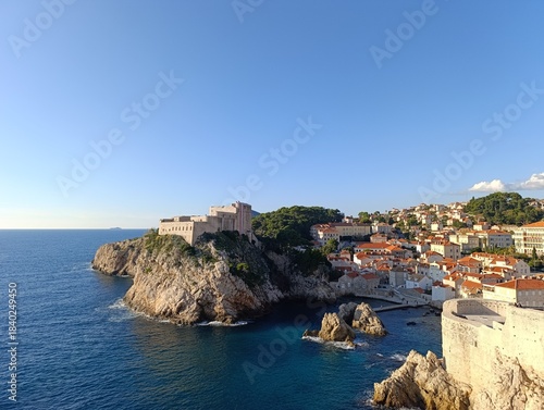 Foto view of the city of dubrovnik