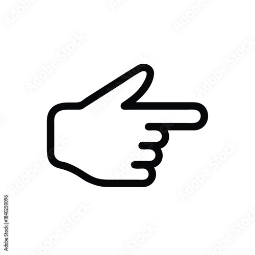hand-pointing-hand, finger, point, gesture, direction, indicate, choose, select, click, touch, tap, outline, minimal,-icon-index-finger-outward--mi.eps